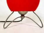 Red Space Age lamp, by Sölken Leuchten,  Germany, 1980s