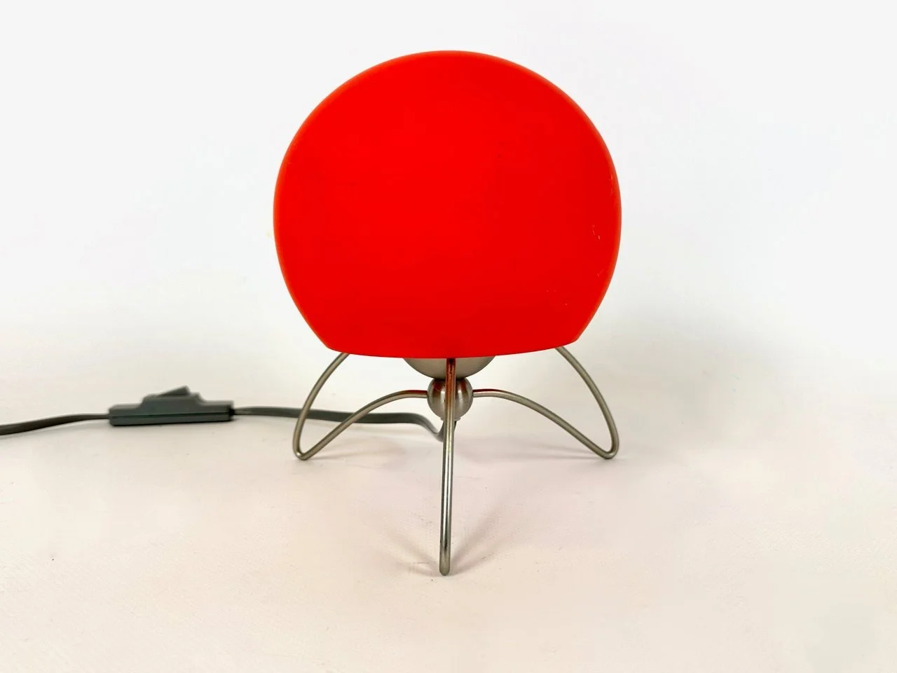 Red Space Age lamp, by Sölken Leuchten,  Germany, 1980s