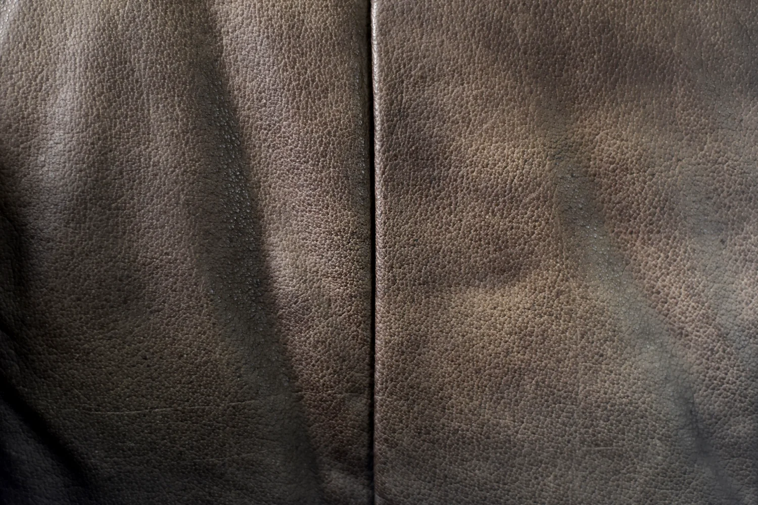 Two-seater Brutalist leather sofa bed, Germany, 1970s