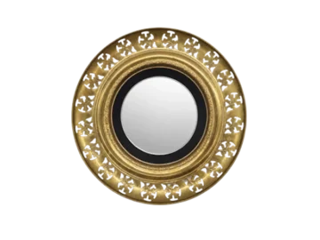 Mirror in an openwork brass frame, England, 1970s