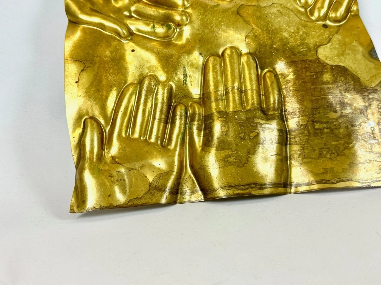 Brass wall plaque "Piura", designed by Barbro Bäckström, Sweden, 1978