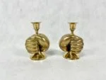 Brass hand-shaped candlesticks, 1980s