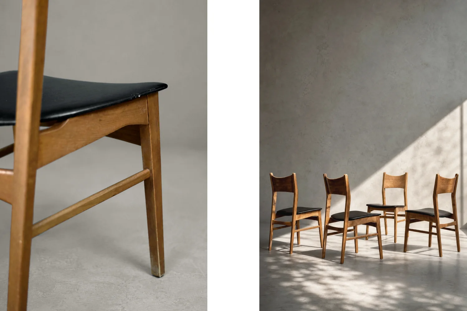 Set of 4 Modernist Chairs, Denmark, 1960s