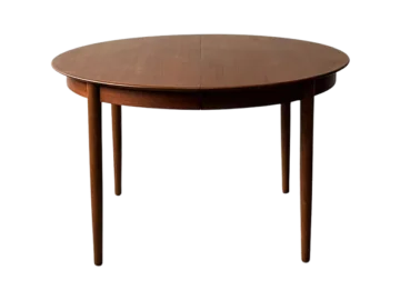 Round extendable mid-century table, Denmark, 1960s/70s