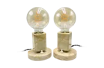 Pair of marble table lamps, Kámen Praha, 1930s