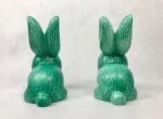Pair of porcelain rabbit figurines no. 1028, SylvaC, England, 1950s