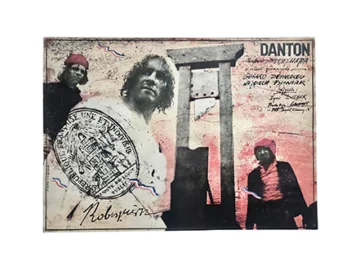 Plakat filmowy “Danton” Proj. Andrzej Pągowski, PRL, 1982