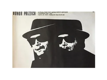 Plakat filmowy “Honor Prizzich” Proj. Mieczysław Wasilewski, PRL, 1988