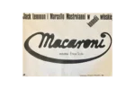 Film poster “Macaroni”, designed by Mieczysław Wasilewski, PRL, 1987