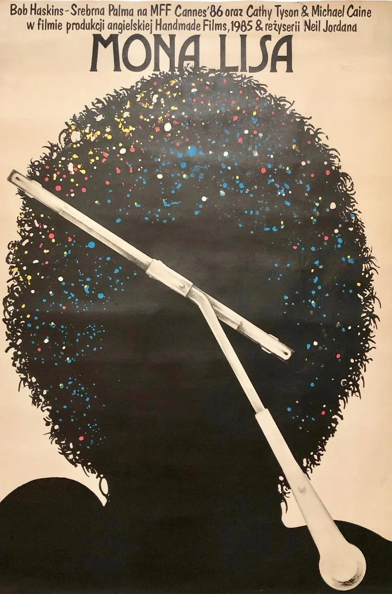 Vintage film poster “Mona Lisa”, designed by Jakub Erol, Poland, 1987