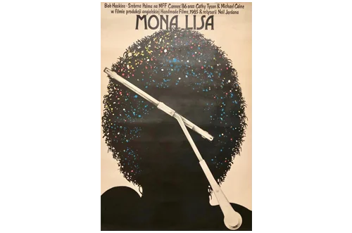 Vintage film poster “Mona Lisa”, designed by Jakub Erol, Poland, 1987