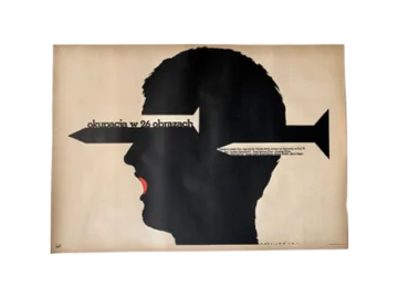 Film poster “Occupation in 26 Pictures”, designed by Mieczysław Wasilewski, PRL, 1978
