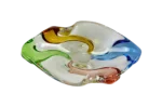Glass ashtray "Rhapsody" designed by Frantisek Zemek, Sklárna Mstišov, Czechoslovakia, 1960s