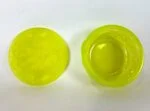 Uranium glass trinket box, Hoffmann & Schlevogt, Czechoslovakia, 1970s