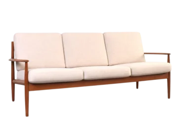 Scandinavian teak sofa designed by Grete Jalk, made by France & Søn, Denmark, 1960s