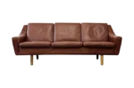 Vintage leather sofa, designed by G. Thams, Denmark, 1960s