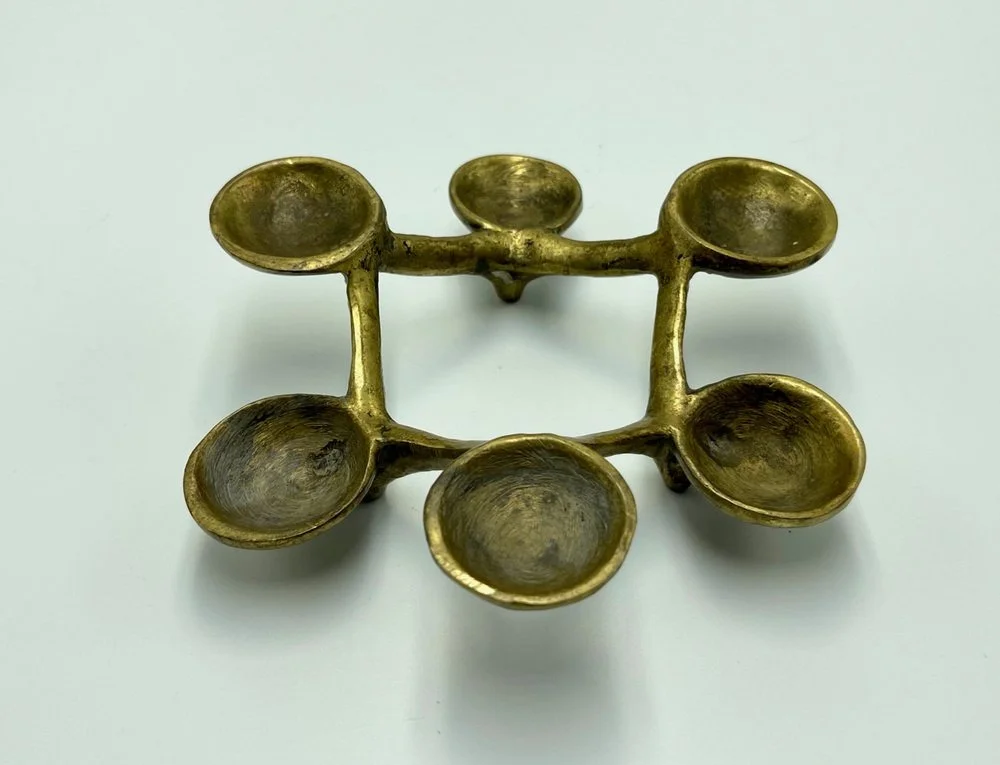 Mid-Century Modern bronze candle holder, Germany, 1960s
