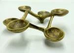 Mid-Century Modern bronze candle holder, Germany, 1960s