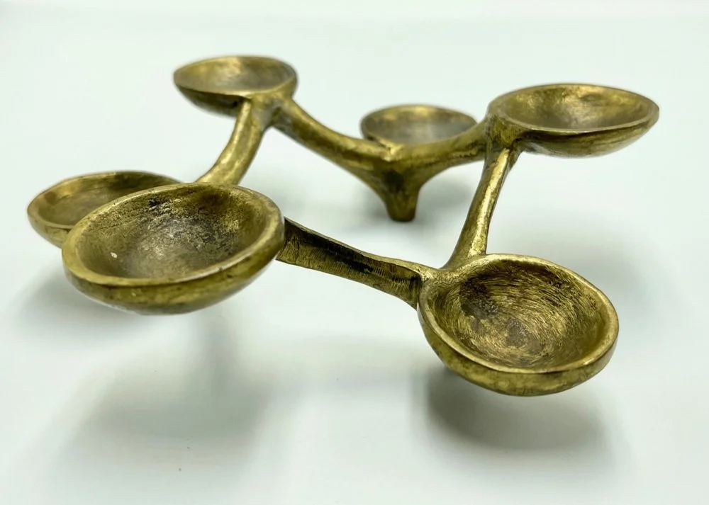 Mid-Century Modern bronze candle holder, Germany, 1960s