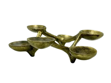 Mid-Century Modern bronze candle holder, Germany, 1960s