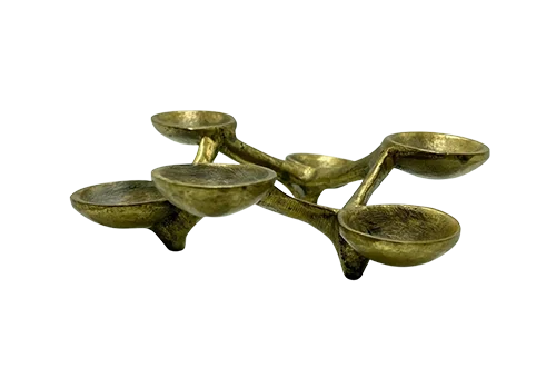 Mid-Century Modern bronze candle holder, Germany, 1960s