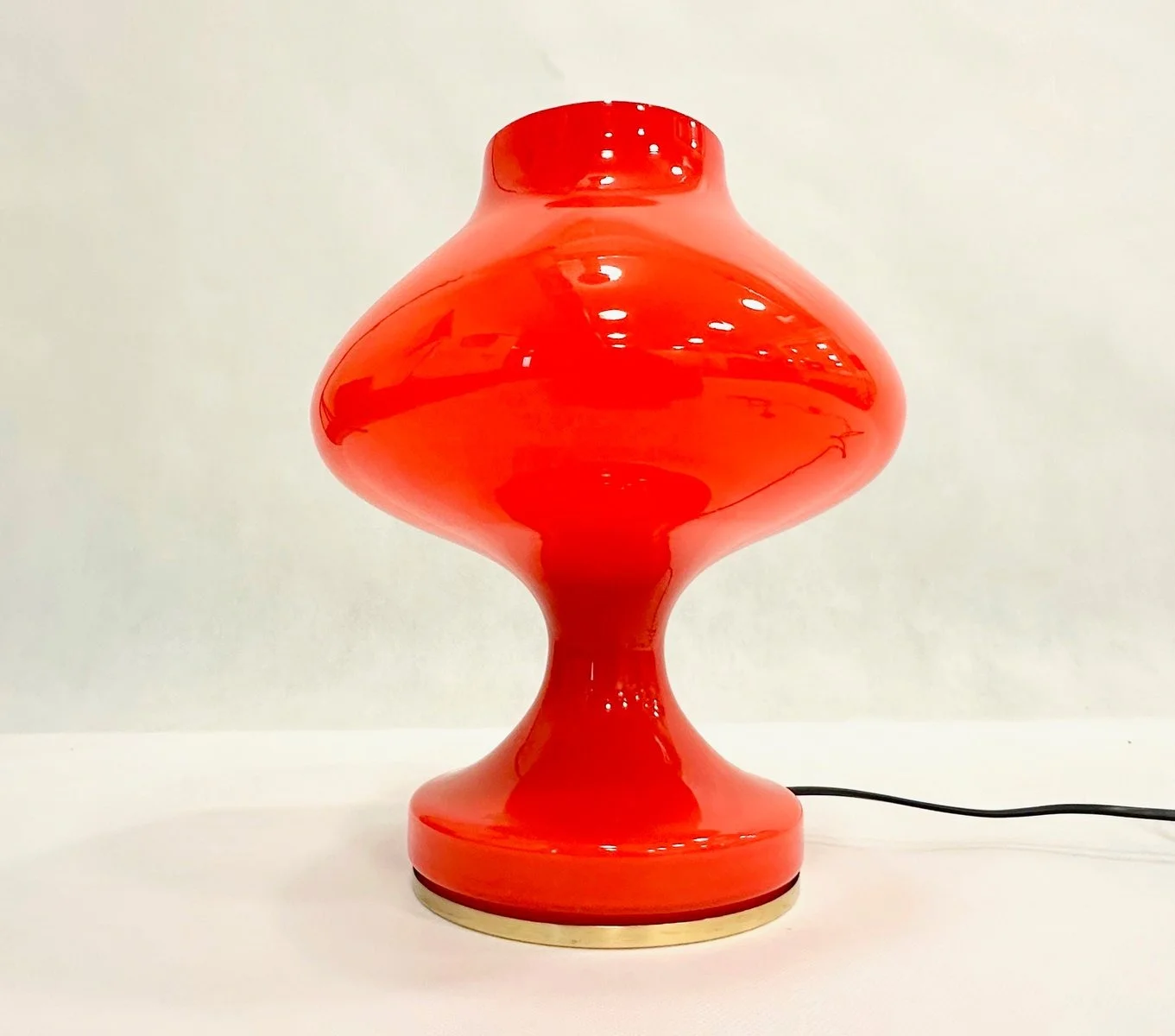 Szklana lampa vintage, proj. Stepan Tabera, OPP Jihlava, Czechosłowacja, lata 70