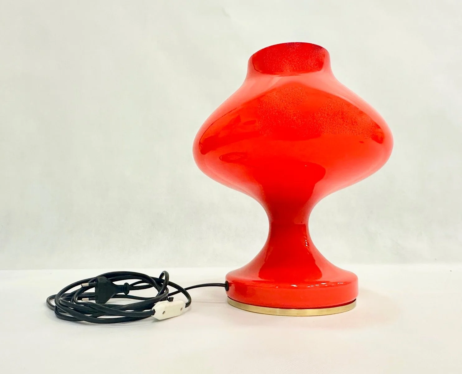 Szklana lampa vintage, proj. Stepan Tabera, OPP Jihlava, Czechosłowacja, lata 70