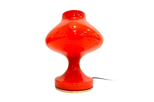 Szklana lampa vintage, proj. Stepan Tabera, OPP Jihlava, Czechosłowacja, lata 70