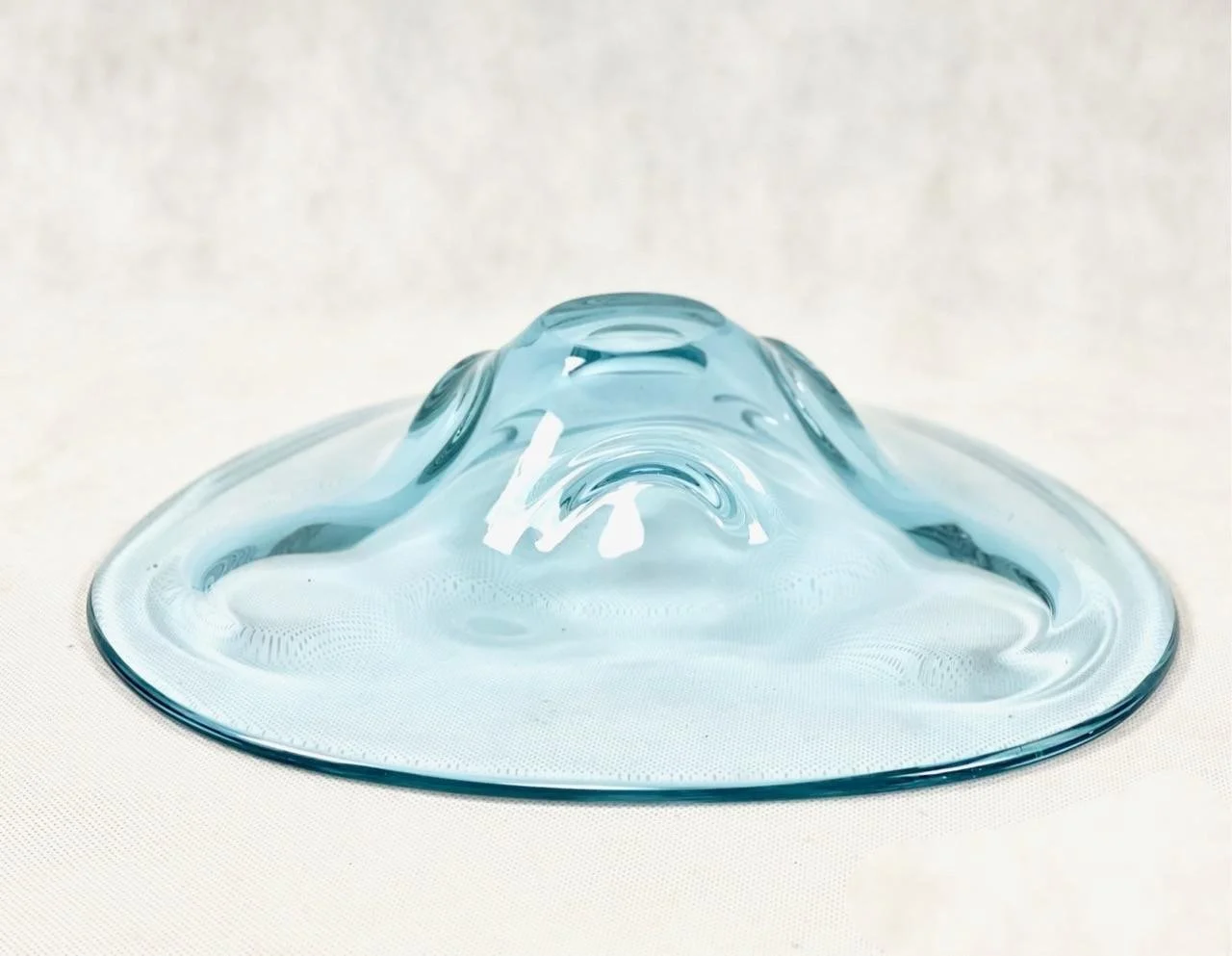 Glass art platter, designed by Josef Hospodka, Chribska, Czechoslovakia, 1960s