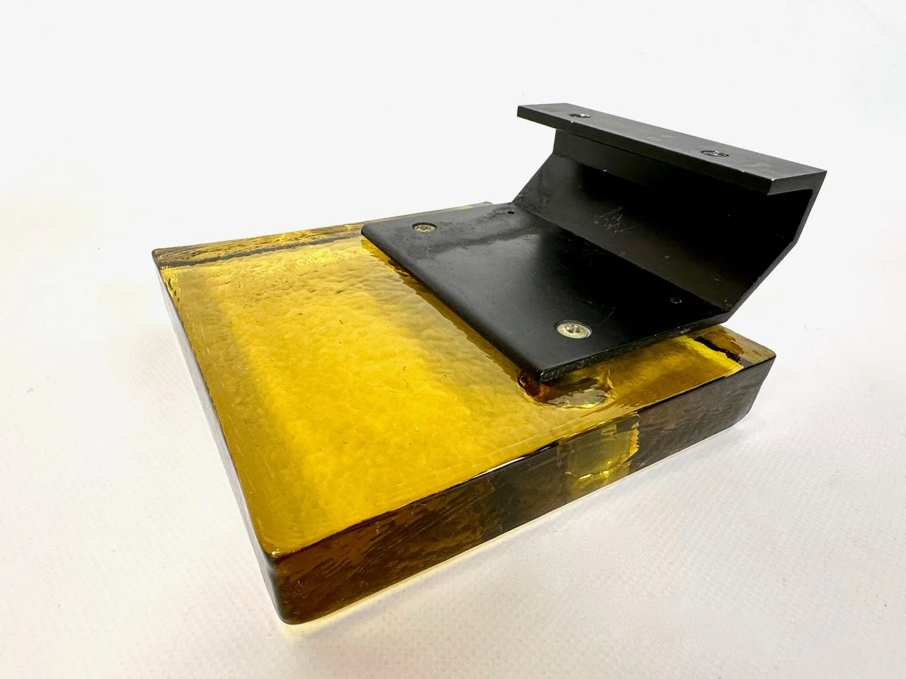Vintage glass door handle, Alpana, Germany, 1960s