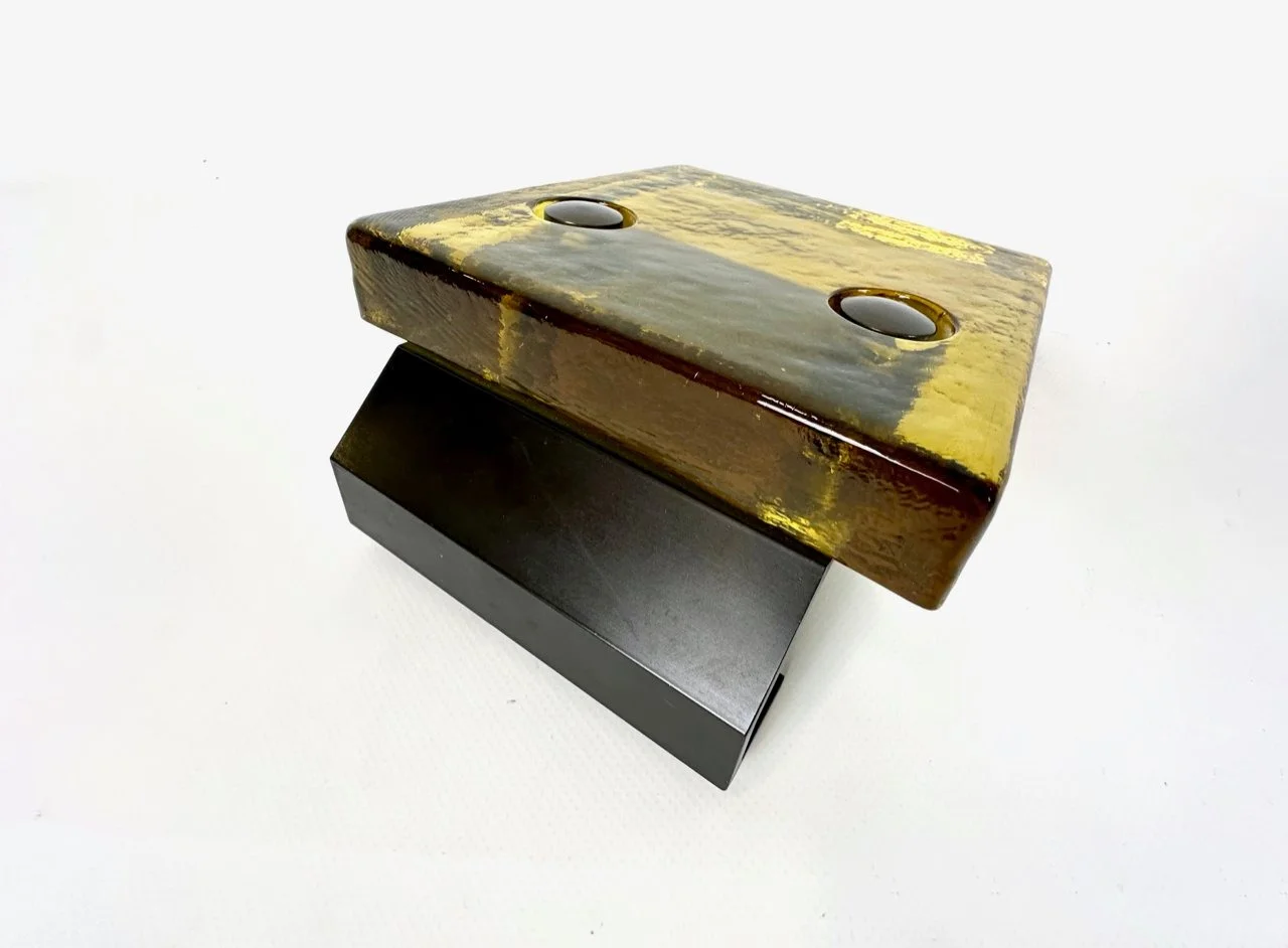 Vintage glass door handle, Alpana, Germany, 1960s