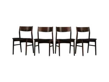 Vintage set of 4 dining chairs, Denmark, 1960s