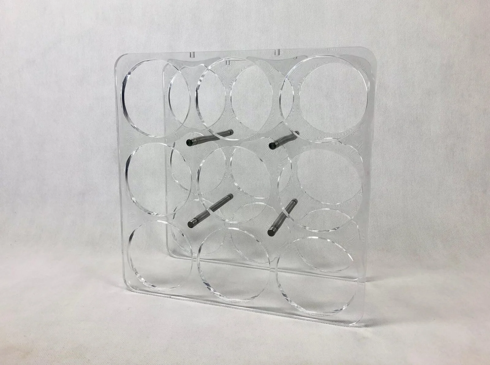 Vintage acrylic wine rack, 1990s
