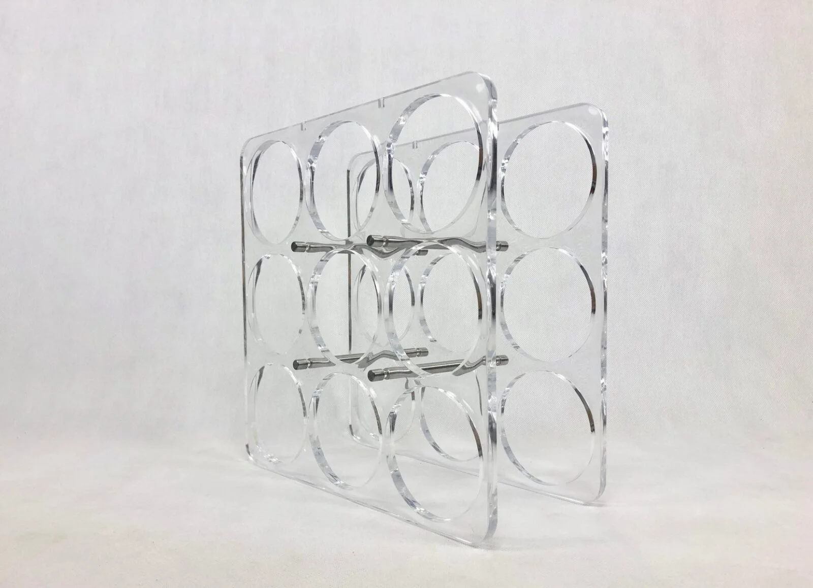 Vintage acrylic wine rack, 1990s