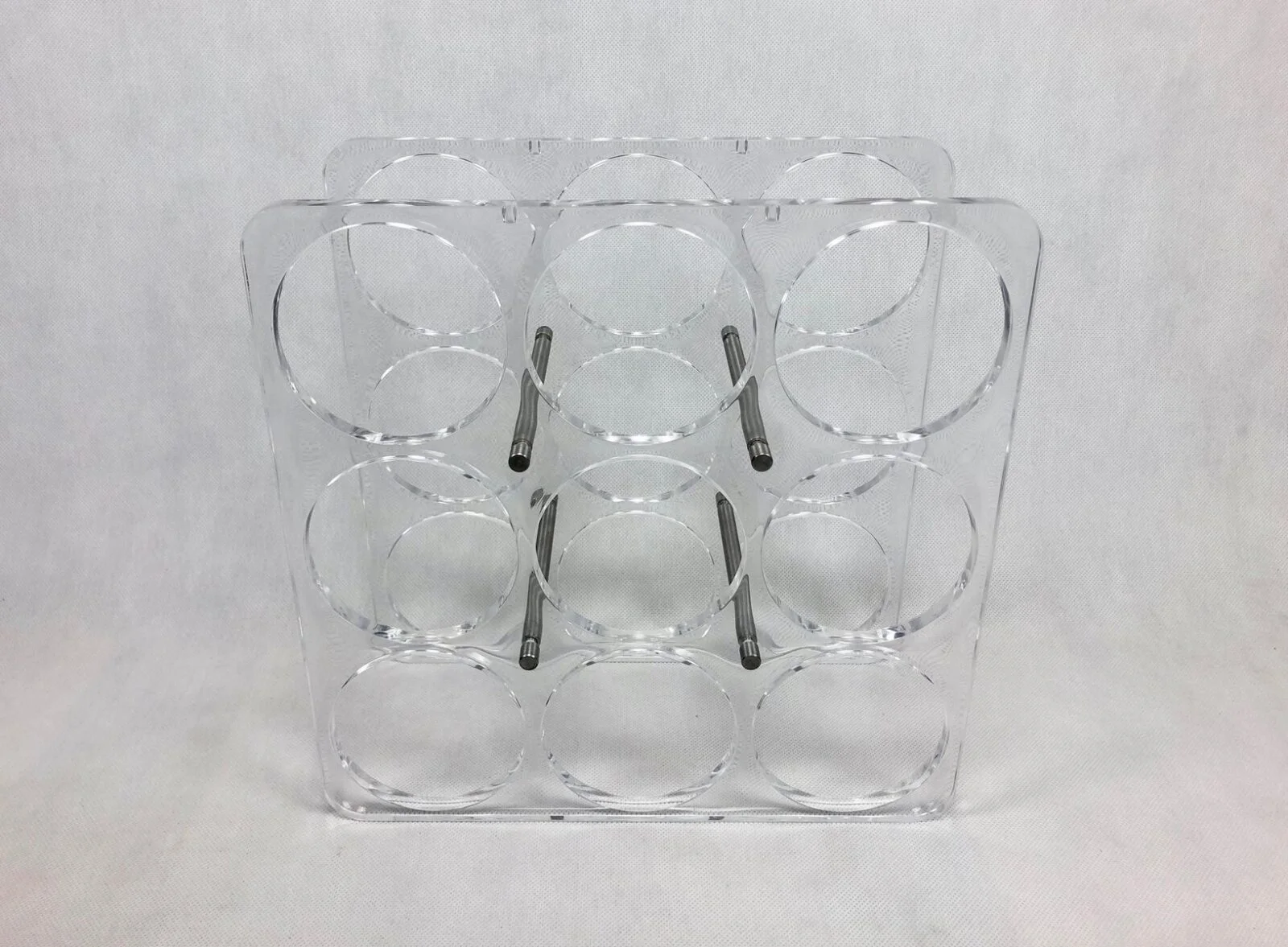 Vintage acrylic wine rack, 1990s
