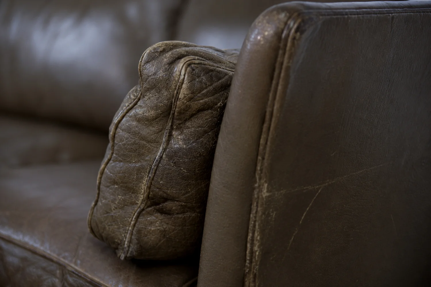Leather Cromwell sofa, designed by Arne Norell, Sweden, 1960s