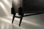 Modernist oak sideboard in a dark finish, Scandinavia, 1960s