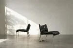 Pair of SET Leather Armchairs, IKEA, Sweden, 1980s