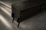 Modernist oak sideboard in a dark finish, Scandinavia, 1960s