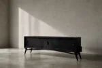 Modernist oak sideboard in a dark finish, Scandinavia, 1960s