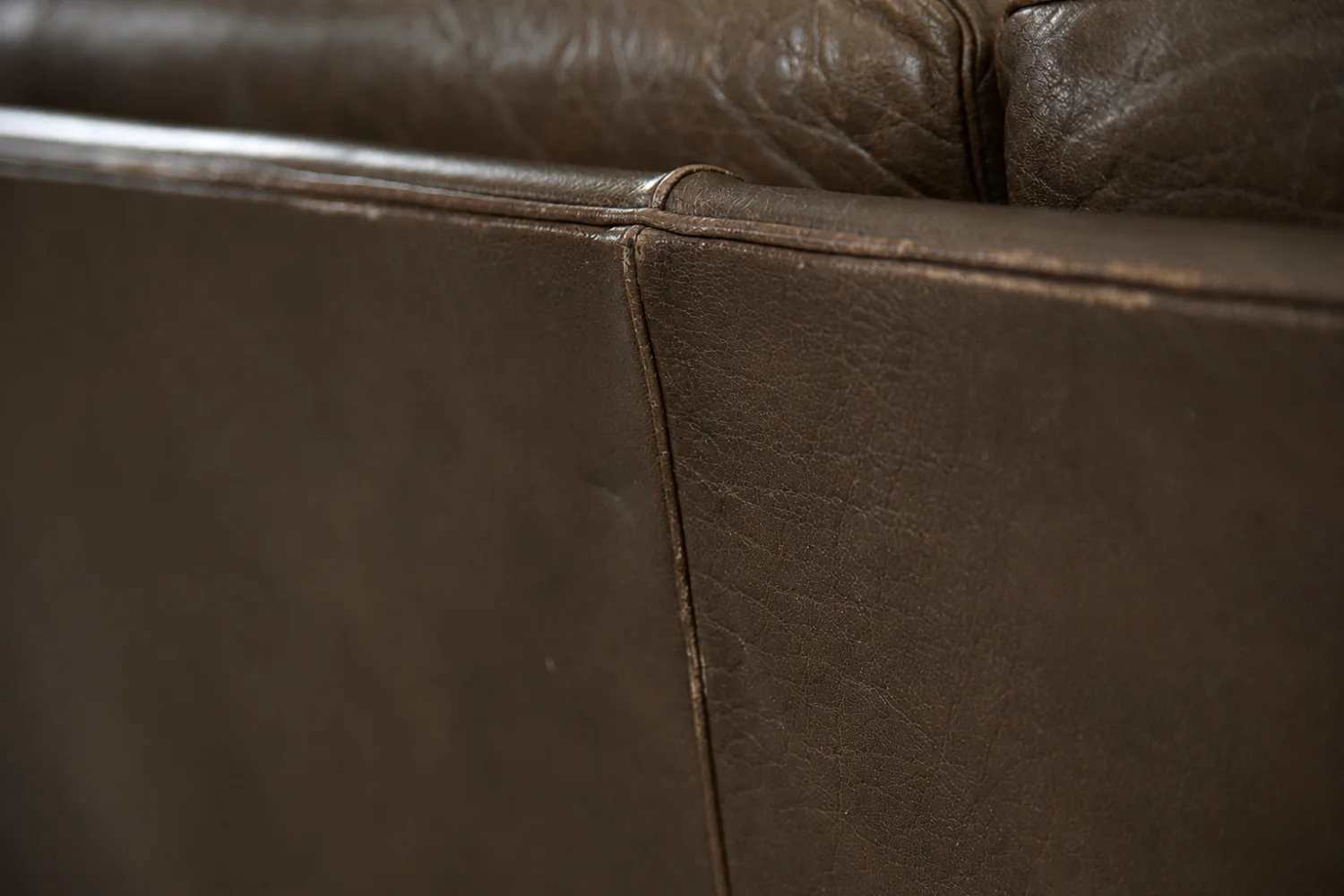 Leather Cromwell sofa, designed by Arne Norell, Sweden, 1960s