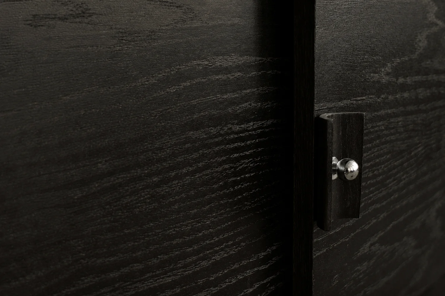 Modernist oak sideboard in a dark finish, Scandinavia, 1960s