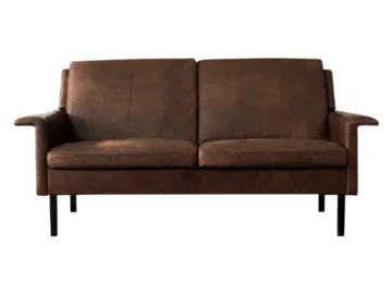 Dwuosobowa sofa skórzana model 3330, proj. Arne Vodder dla Fritz Hansen, Dania, lata 60