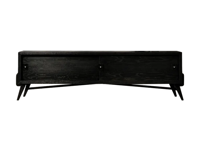 Modernist oak sideboard in a dark finish, Scandinavia, 1960s