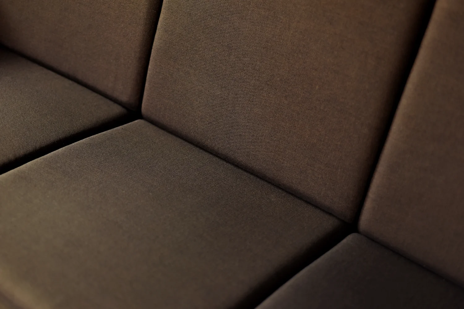Three-seater brown sofa, designed by Folke Ohlsson, Fritz Hansen, Denmark, 1960s
