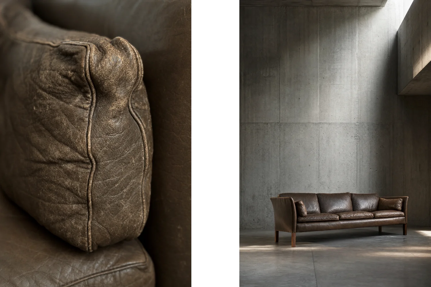Leather Cromwell sofa, designed by Arne Norell, Sweden, 1960s