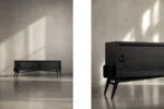 Modernist oak sideboard in a dark finish, Scandinavia, 1960s