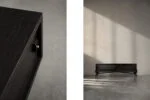 Modernist oak sideboard in a dark finish, Scandinavia, 1960s