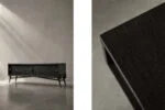Modernist oak sideboard in a dark finish, Scandinavia, 1960s