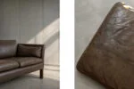 Leather Cromwell sofa, designed by Arne Norell, Sweden, 1960s